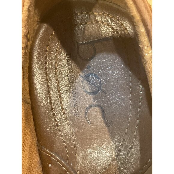 Born Concept B.O.C. Slip-on Brown Leather Ankle Booties Size 7.5-8 - Picture 4 of 6